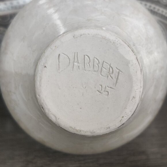 Artist signed narrow neck vase with exquisite glazing in gold, brown & tan. - Picture 10 of 10